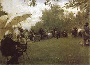 Ilya Repin At the Academy-s House in the Country Sweden oil painting artist